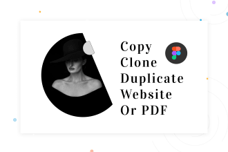 copy, duplicate, redesign any website, or PDF to figma