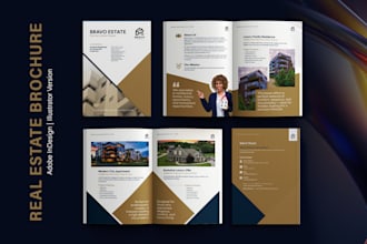 design real estate home buyer or seller guide, offering memorandum brochure