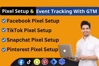 tiktok pixel, snapchat pixel, pinterest pixel setup 12 hours