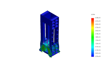 100 to 600 ton capacity hydraulic press and static analysis
