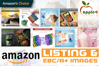 design your amazon listing images, amazon a plus content, and amazon images