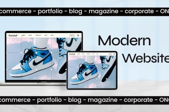 create a modern wordpress website