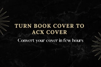 turn your book cover to acx audio book cover