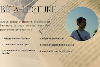 beta read your french novel and provide a detailed reader report