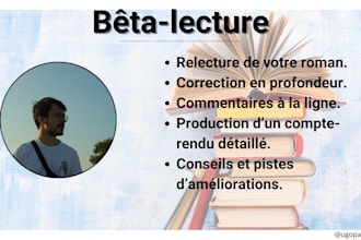 beta read and give you a detailed feedback