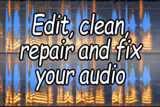 denoise, clean and fix your files to perfection