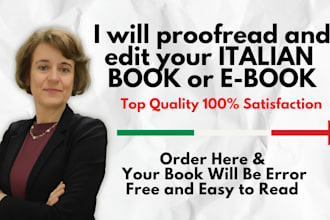 proofread and edit your italian book, text, or manuscript