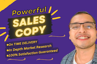 craft sales copy with perfect sales page copywriting