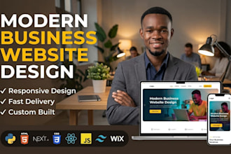 design a modern website for your small business or company