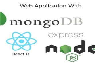 create web application with react, node and mongodb