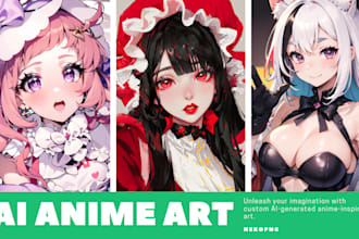 Top 10!  create stunning anime inspired ai art for you