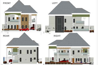 create architectural floor plan services for building or house renovating