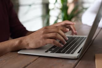 type in ms word for your document