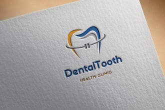 design unique dental clinic logo for your startup business