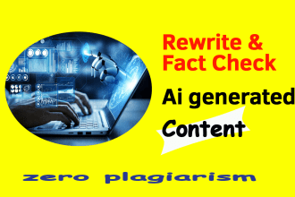 fact check and edit your ai generated content