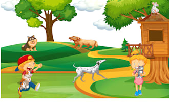 create awesome children book illustrations and kids cover
