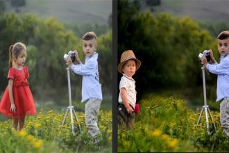 add remove person objects text background from your photo in 24 hours