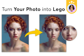 turn your photo into lego poster