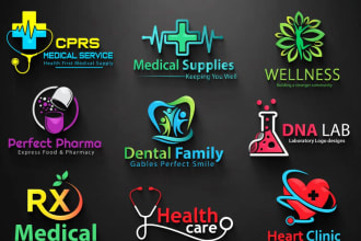 make unique health, medical, clinic and doctor logo for you