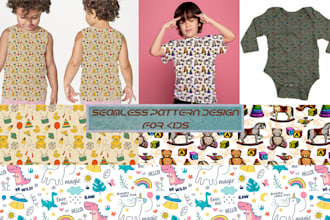 fix all repetitive pattern design concerns, including kids pattern design