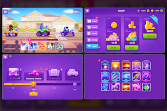 design professional 2d game ui and assets with complete game design