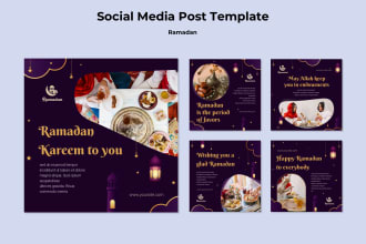 do islamic poster and  flyer banner or arabic poster