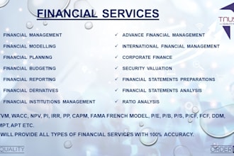 provide complete financial services