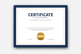 make printable and digital diploma certificate design