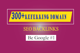create referring domains SEO backlinks for website ranking