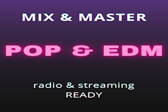 mix and master your pop and edm songs professionally