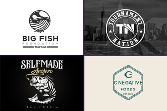 make a eye catchy fishing and hunting logo for your band