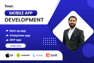 do custom ai mobile app development with flutter react native figma android ios