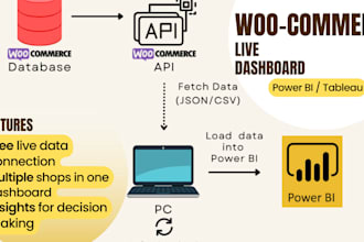 develop woocommerce powerbi dashboard