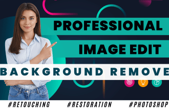 do photoshop editing retouching resizing in 24h