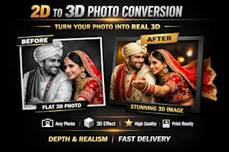 convert any photo into a realistic 3d image
