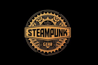 design a professional steampunk logo