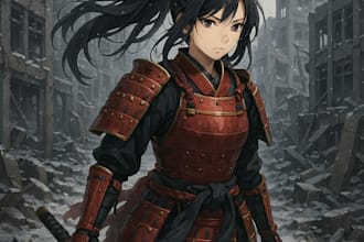 create the best anime ai generated concept art