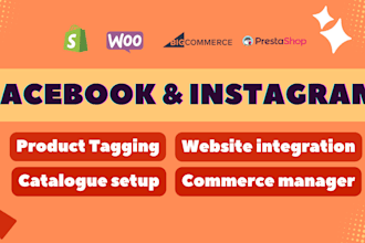 create and fix facebook shop instagram shop and connect it to your store