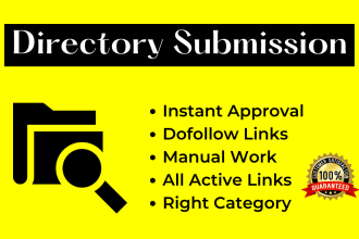 do 110 directory submission for white hat manual SEO link building