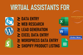 be virtual assistant for data entry, copy paste, typing and lead generation