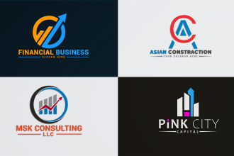 design  creative financial,accounting credit repair business logo