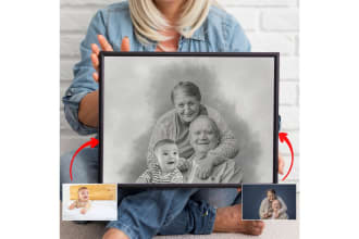 add person to photo, family memories, gift for dad mom