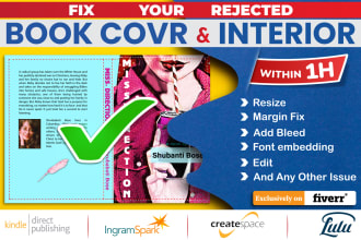 resize, format, fix margin, font embedding and other issues of your book