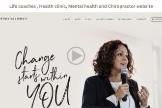 build a coaching website for a life coach, consultant, speaker, or trainer