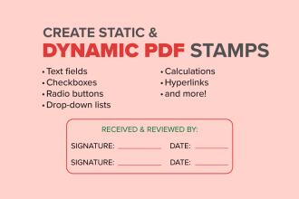 create dynamic pdf stamp using javascript