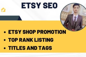 do etsy SEO to rank listings on 1st page and boost sales