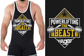 do creative unique sport powerlifting apparel design