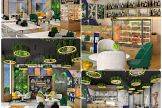 design and render your 3d retail stores, shops, interior