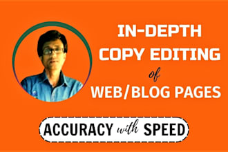 professionally proofread and edit your website or blog pages