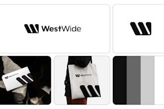 design minimalist logo with brand identity and modern unique brand style guide